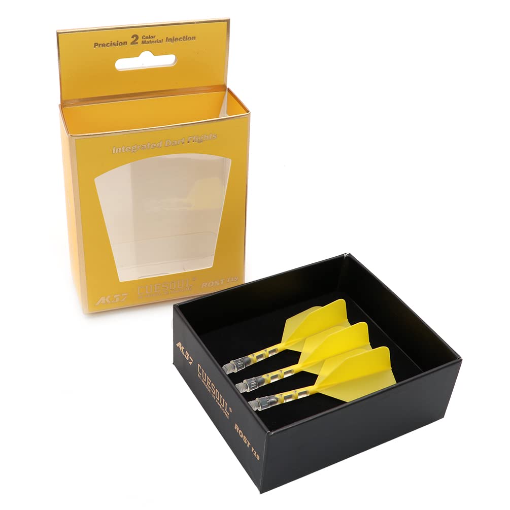 

CUESOUL ROST T19 Integrated Flight Big Wing Shape - Yellow with White Ice Shaft, Set of 3 (CS-AK577M)