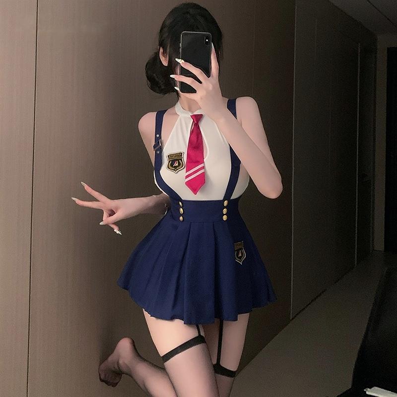 XXOO Erotic Sexy Japanese Anime Girl School Uniform College Student Outfits Cosplay Costume