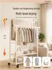 Extra Thick Floor Standing Clothes & Coat Rack for Bedroom, Balcony & Living Room