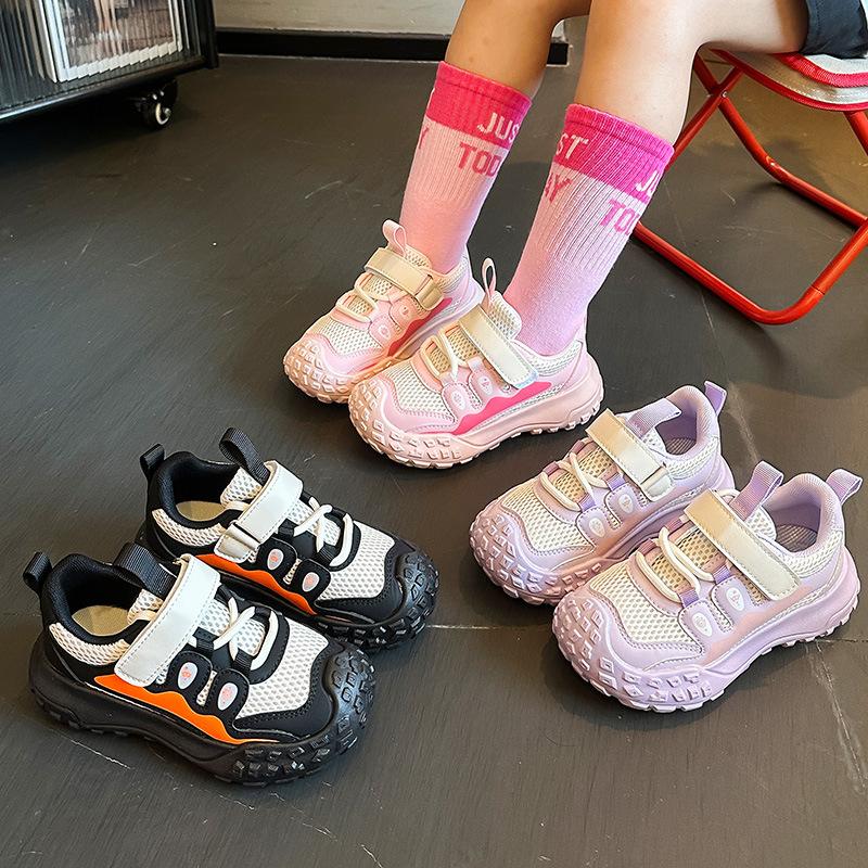 Autumn Student Sports Shoes for Girls, Casual Mesh, Breathable and Lightweight Running Shoes for Boys, Big Kids Shoes