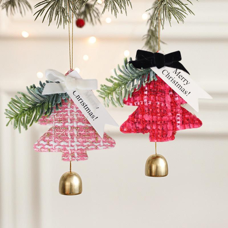 Christmas Decoration Hanging Bell Christmas Tree Home Party Bell Red Fruit Pendant Car Decoration Christmas Party Wall Decor