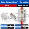 New High Power High Power Splitter Conductor Brass Large Current Quick Terminal Block Wiring Connector Electrical