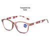 Printed Anti-Blue Light High-Definition Unisex Chinese Style Square Frame Reading Glasses