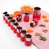 12Pcs/Set Rice Vegetable Fruit Cutter Mold Flowers Cartoon Stainless Steel Cake Cookie Biscuit Cutting Shape Tools