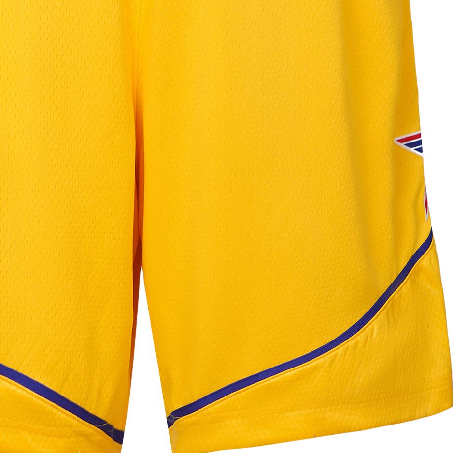 Jordan NBA All-Star Game Season 21 Logo Print Mid-Waist Basketball Shorts Men Bottoms Yellow CV4760-728