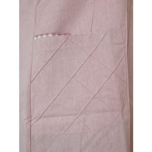 Luna Panda Made in Japan [#1 Best-Selling Solid Apron] [Wrinkle-Resistant Even After Washing] Eco-Friendly Apron (Smock) (Pink)