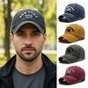 Vintage Letter NEW YORK Embroidery Baseball Cap Visor Washed Cotton Peaked Cap Adjustable Baseball Hats For Man Women