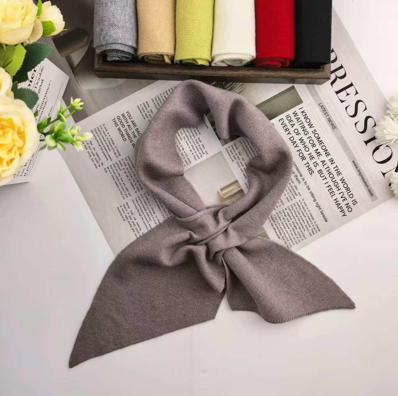 

Высококачественный женский зимний вязаный шарф: Пуловер-крест в корейском стиле, гетры для шеи 100