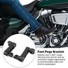 Motorcycle Foot Peg Highway Bracket 360° Adjustable Rugged Foot Peg Extension Bracket for Touring Foot Peg Highway Bracket
