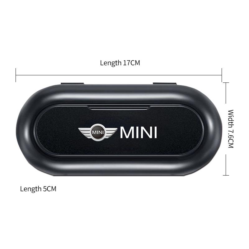1Pcs Car Sun Visor Glasses Storage Box Holder Organizer Accessories For Mini Cooper One S Clubman R50 R53 R56 R60 F55 F56 R57 R58 R59