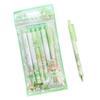 6-Pack Matcha Push-Type Quick-Dry ST Tip Black Gel Pens for Students