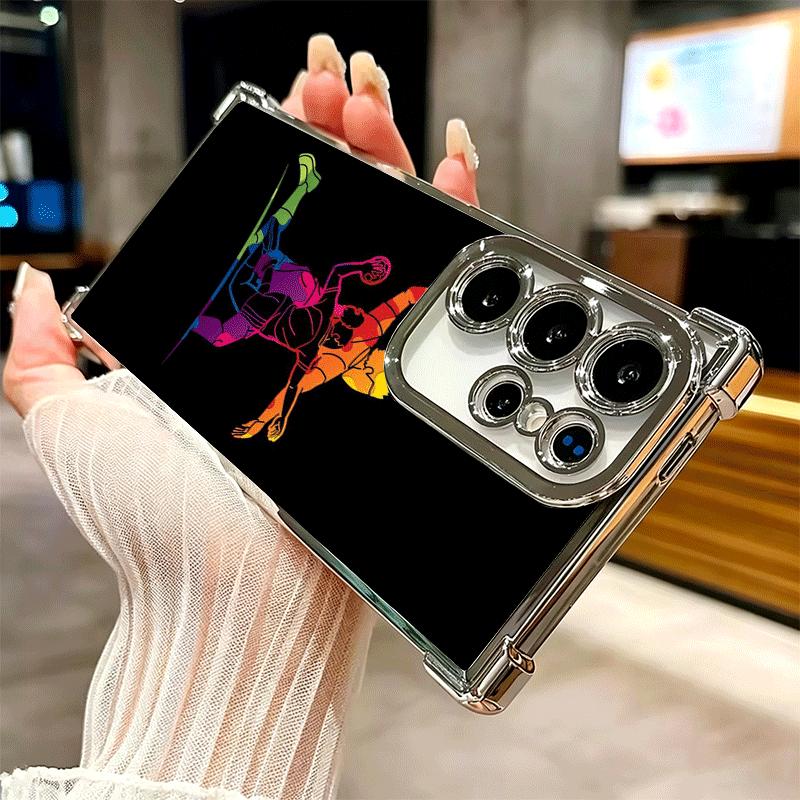 Handball Sport Beschichtet Handyhülle Für Samsung Galaxy S24 S25 FE S26 Edge S23 Ultra S22 S21 Plus S20 Anti-Fall Airbag Abdeckung