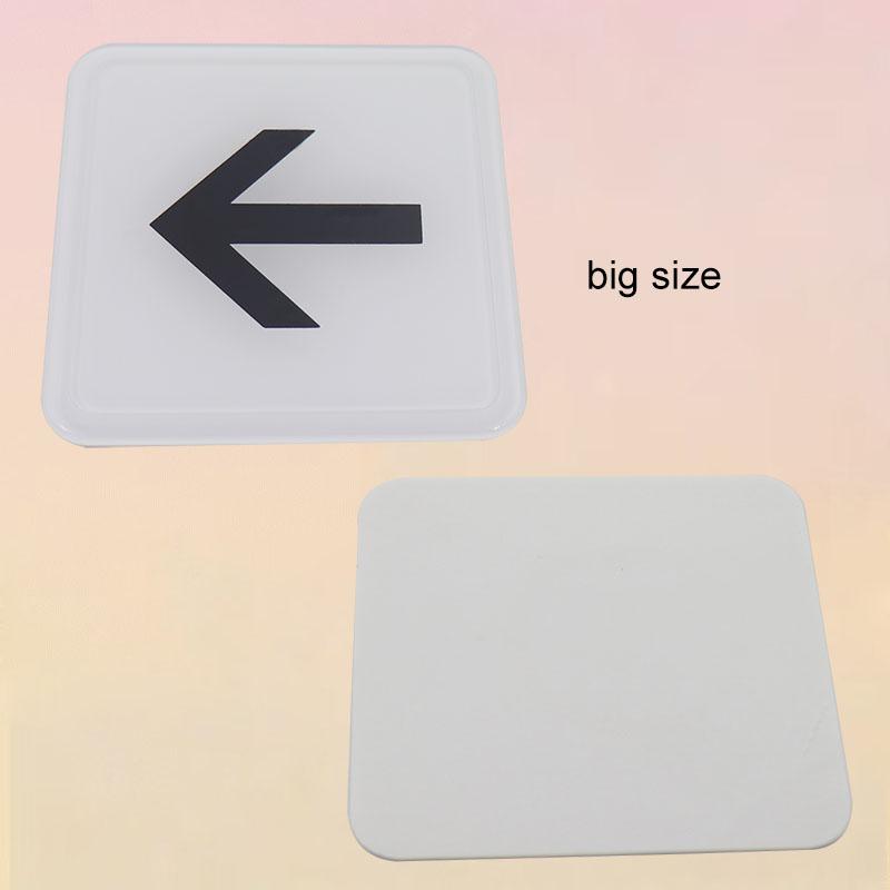 Left Right Above Below Arrow Signs Sticker Public Place Acrylic Wall Stickers Prohibition Notice Store Inside Warning Plaque