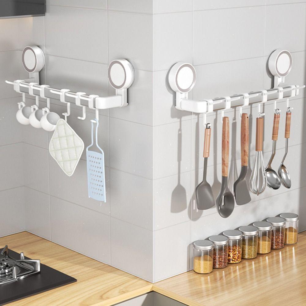 Adhesive Bathroom Hook Non Perforated Load-bearing Hook Durable Kitchen Storage Hook  Bathroom