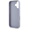 Hülle für iPhone 16 Guess Metall Logo Lila