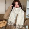 Korean Style Polka Dot Tassel Warm Scarf Fashionable Versatile Simple Generous Scarf