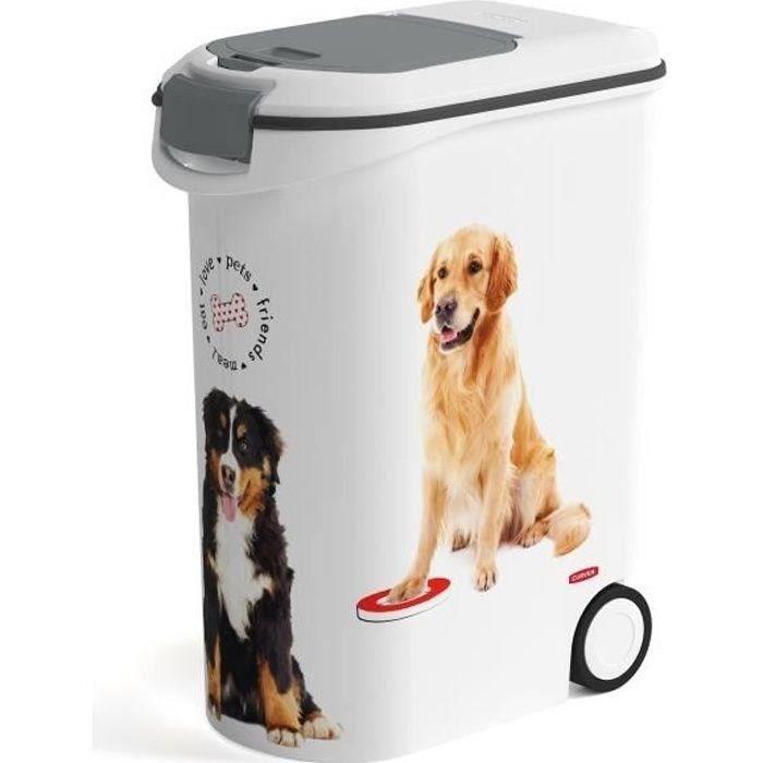Curver Dog Food Container with Wheels 20 Kg - 54L - Love Pets