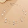 Irregular Trendy Women's Stainless Steel Jewelry Neck Multi-layer Accessories for Girls 2 Piece Set Decoration Wholesale Fashion