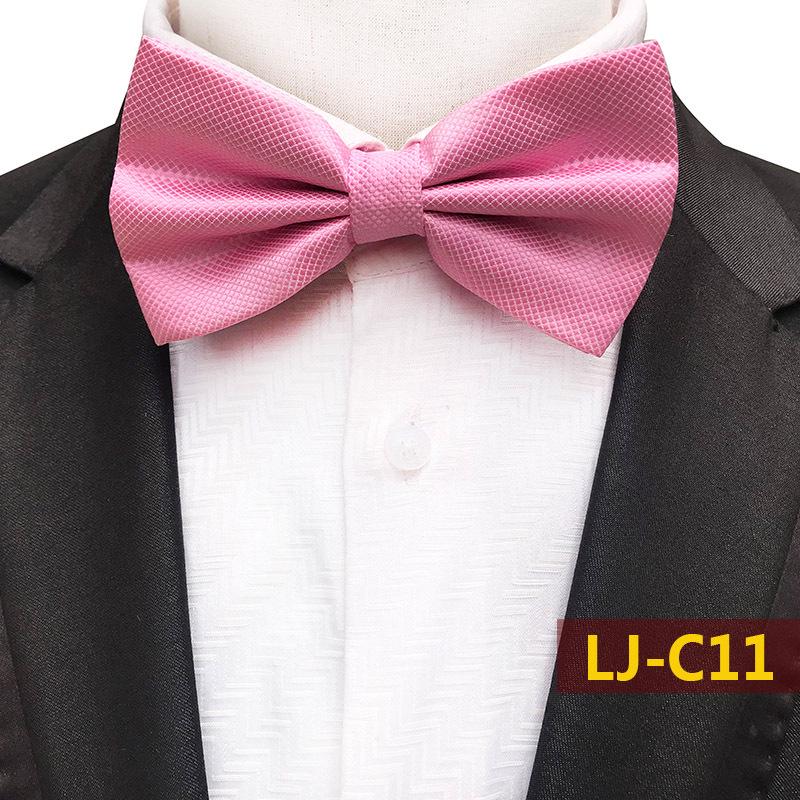 

Plaid Solid Color Men s Polyester Wedding Bow Tie