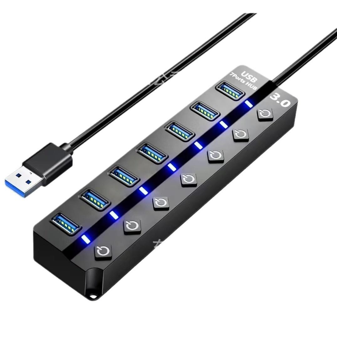 

Концентратор USB 3.0 Type-C на 7 портов с независимыми переключателями