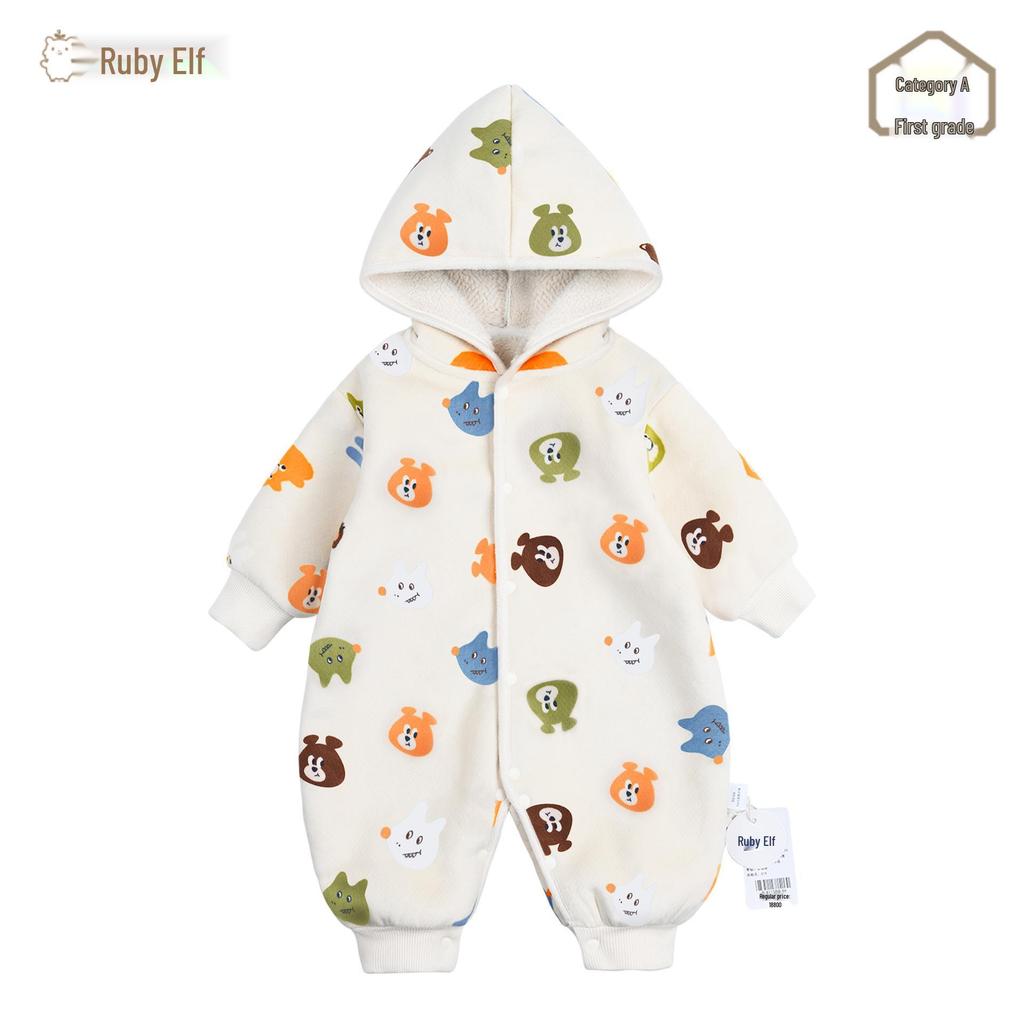Neue Frühling/Herbst Baby-Jumpsuits: 3D Kapuzen-Strampler für Jungen & Mädchen, Perfekt für Ausflüge und zum Krabbeln.