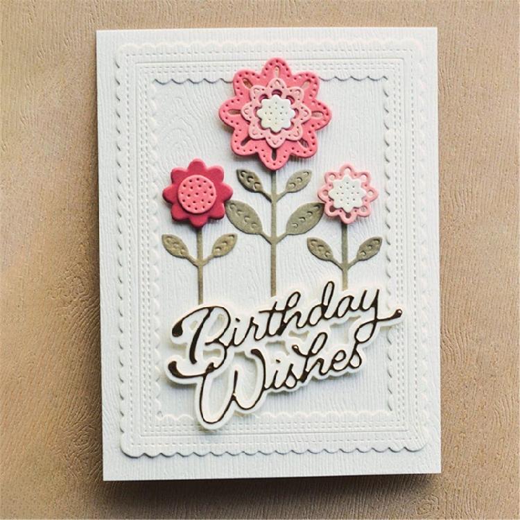 Round Flowers Metal Cutting Dies Templates Molds Embossing Stencils Die Cuts for Scrapbooking Cards Making Decorations