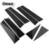 Glossy Piano Black Door Window Trim Pillar Posts Molding Cover Stickers for Nissan X-Trail/Rogue T32 2014-2018   Styling