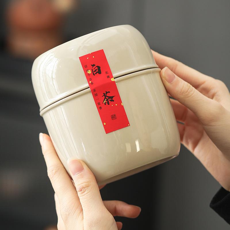 Ceai cană ceramică borcan sigilat mic mare de uz casnic chinezesc depozitare rezistent la umiditate impermeabil borcan de depozitare creativ