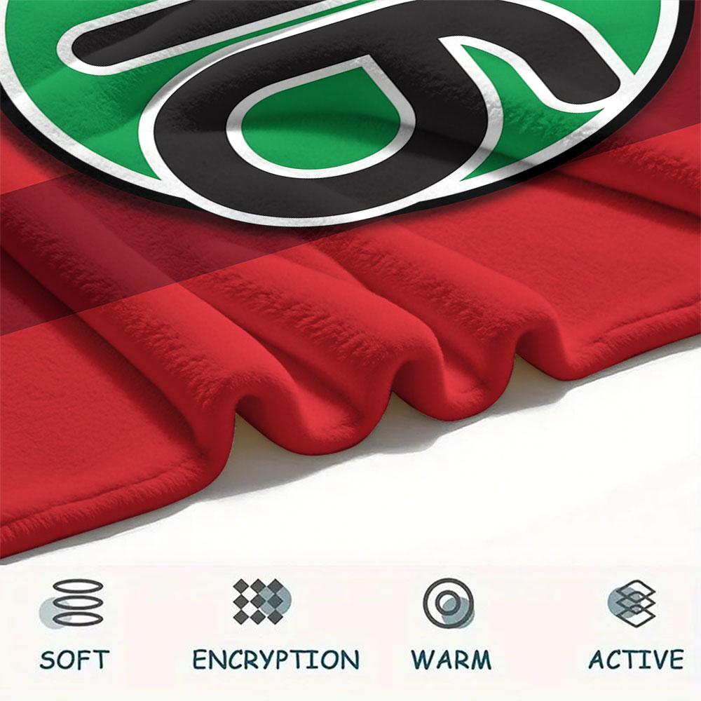 1PC Hannover 96 Patterned Flannel Blanket Suitable For All Seasons for Home Decor Warmth and Comfort Gifts Holiday Present