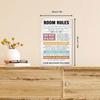 Funny Room Rules Sign for Teen Girls, Teen Girl Room Decor Aesthetic Signs, Cute Preppy Bedroom Door Decor, Cool Stuff
