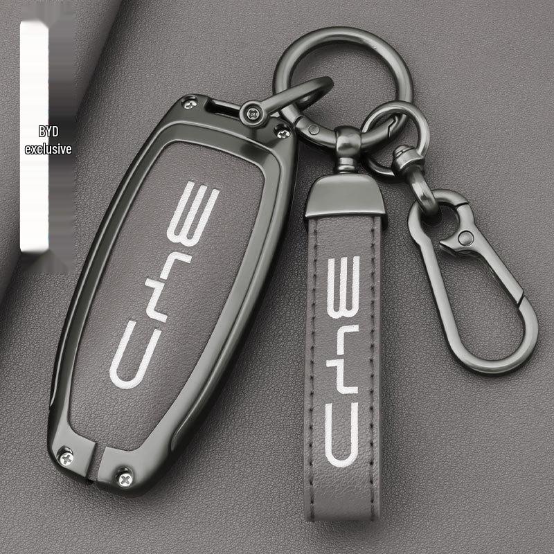BYD Key Case for Models: Qin, Han Plus DMI, Song Pro, Tang, Yuan, Destroyer 05, Seagull, Dolphin, and Lion – Shell Buckle Design