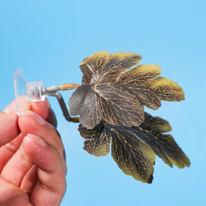 New Double Layer Fish Tank Aquarium Artificial Leaf Betta Fish Rest Spawning Ornamental Plant Betta Fish Play Relax Hide Leaf