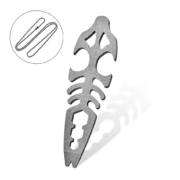 High Strengths Alloys Bottle Opener with Necklace Keychains Survival Tool for Travel and Camping