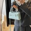 Premium Texture Hand-held Bow Small Square Bag Women's 2025 Spring New Niche Simple Single Shoulder Oblique Span Bag