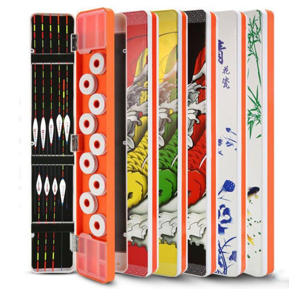 Sturzsichere Werkzeugaufbewahrungsbox Bemalte Angelposen-Box Neue Angelgerätebox