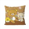 Cute RRilakkuma Pillow Case For Car Sofa Decorative Home Doublesided Print Plush Square Throw Pillow Cushion Cover
