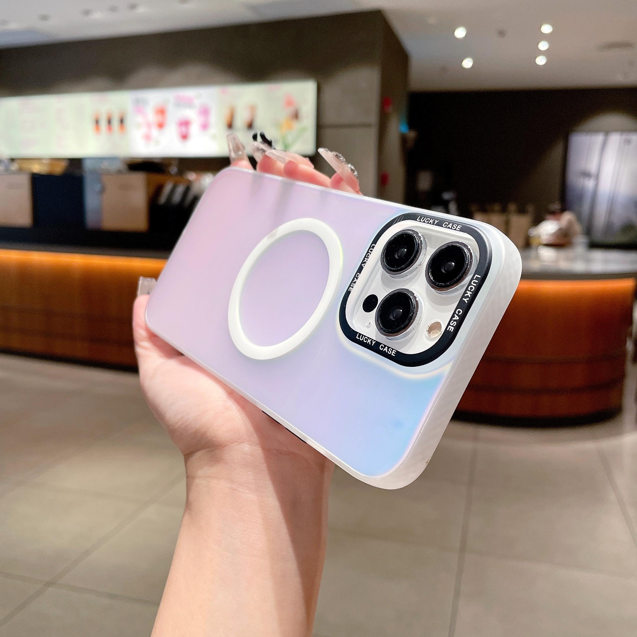 

For iPhone 13 Pro Max 6.7 inch Cover Compatible with MagSafe PC+TPU Anti-scratch Cell Phone Case A