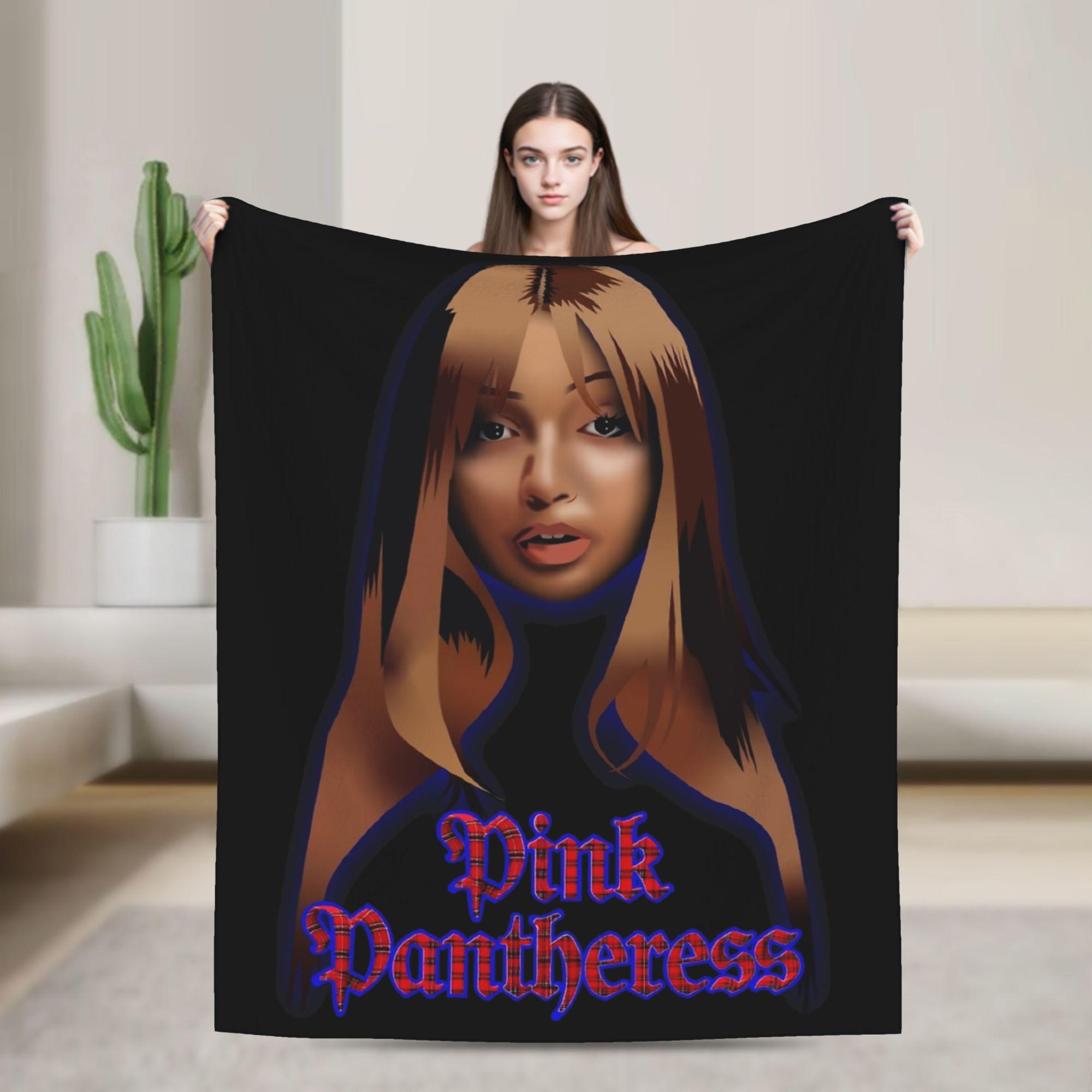 

Singer Pink P-Pantheress Blanket Fleece All Season Multi-function Soft Throw Blankets for Home Travel Quilt 75x90cm