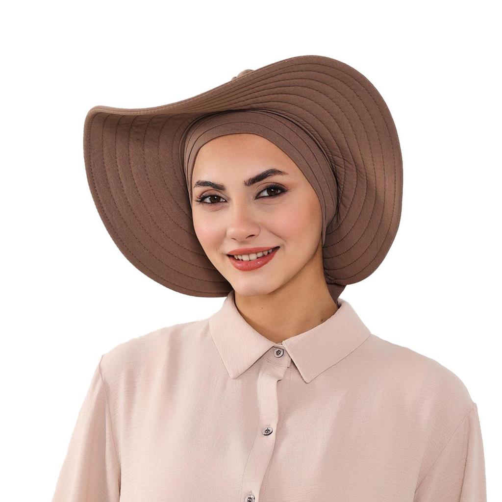 Sun Protections Hat With Headwraps For Outdoor Activities Breathable Sun Protective Headwear Lightweight Foldable Design