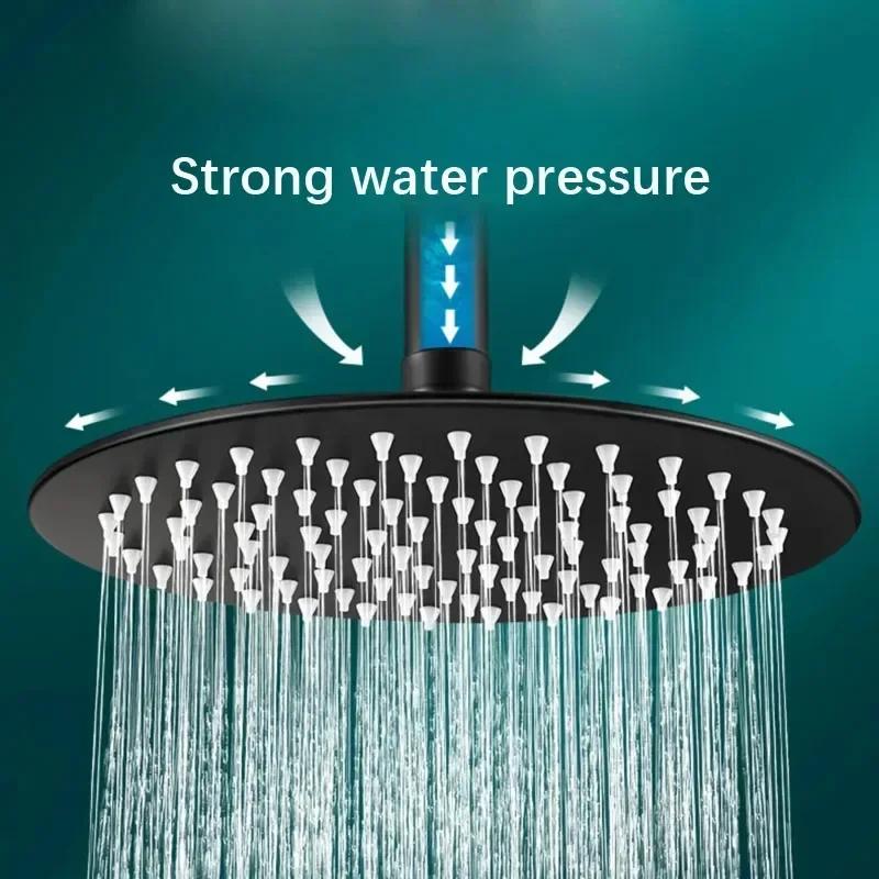 Rainfall Top Spray Shower Accessories Stainless Steel 6/8 Inch Bathroom Showerhead Square/round Large Panel Shower Head