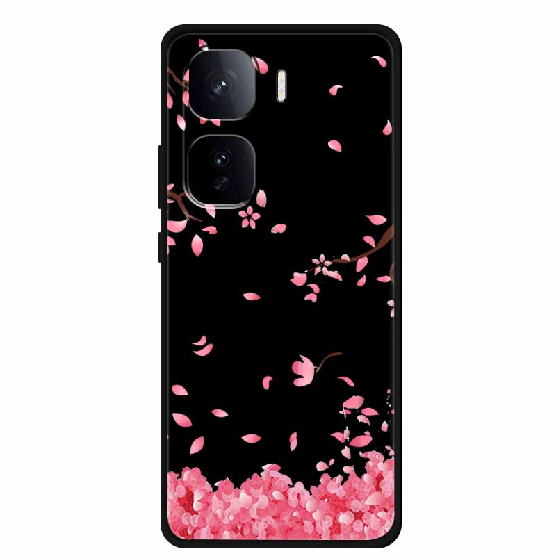 Black Silicone Case For Vivo iQOO Neo 10 Pro Plus Case Cartoon Coque Soft Back Cover For Vivo iQOO Neo 9s Pro Plus Case Funda