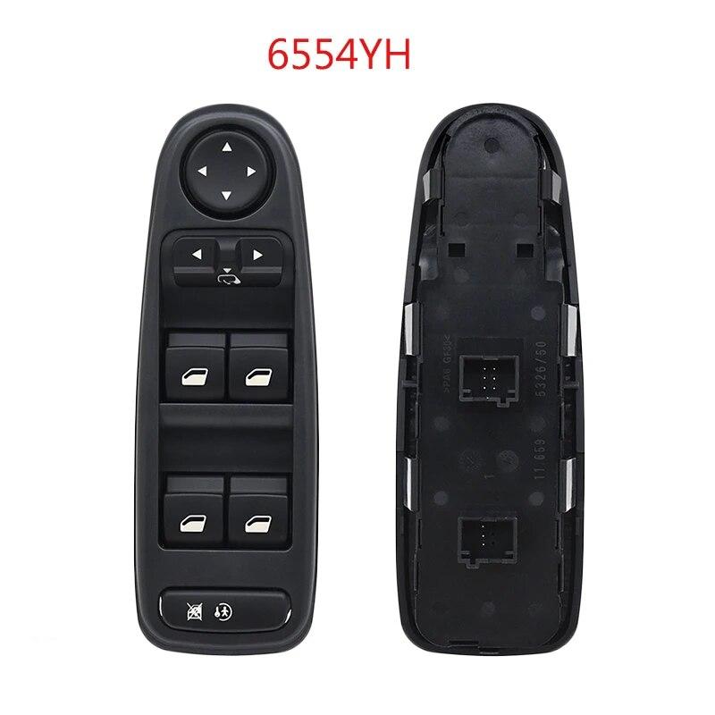Electric Power Window Control Switch for Peugeot 207 307 For Citroen C3 Picasso 2000+ 6554KT 6554QC 6490EH 6490HQ 6554QF 6554QG