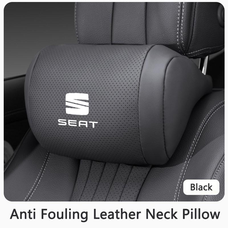 rlcp4 Car Headrest Pillow Provides Perfect Neck And Waist Support Comfortable Breathable For Seat FR Leon IBIZA Arona Arosa Ateca Exeo