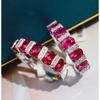 Style Colored Gems Light Luxury Ins Rings for Women Fashion Temperament High End Rings Niche Design Index Finger Ring