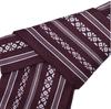square obi with a kenjo pattern and a knot [KYOETSU] Men's one-touch shell-shaped (B-7 purple)