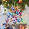 Sun-Catcher Hummingbird Ornament Dual-Sided Acrylic Garden Decor with Prismatic Effects Christmas Tree Hanging Accessory