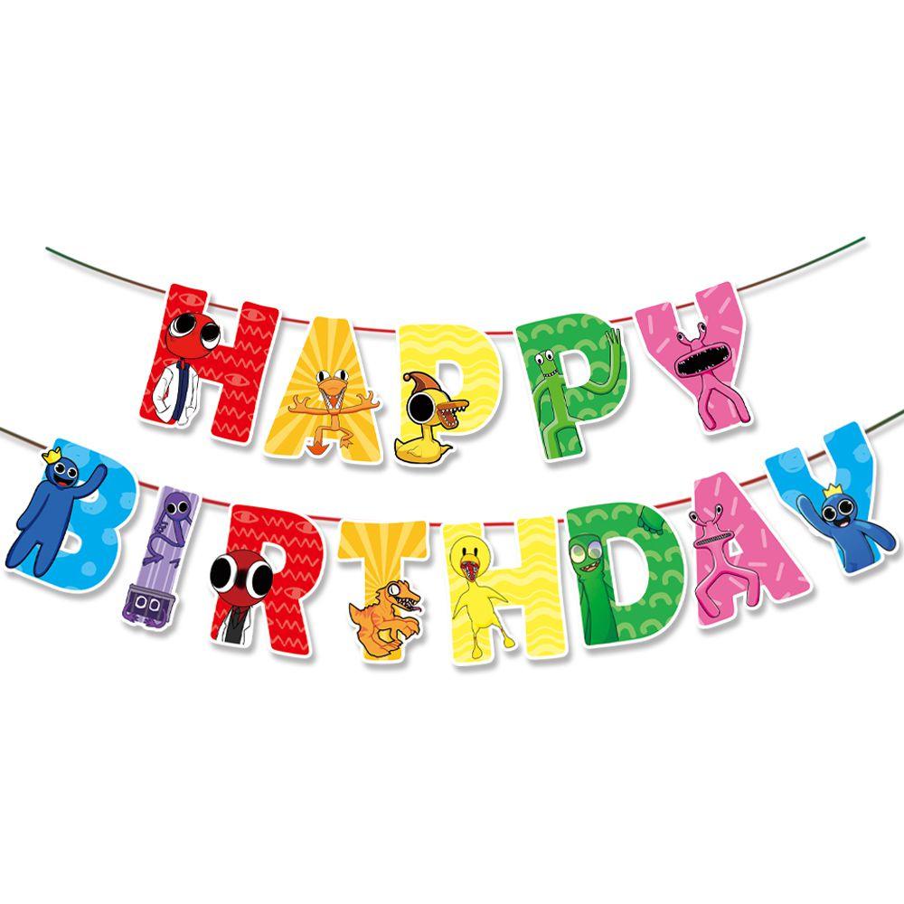 Vibrant Roblox Rainbow Friends Birthday Party Decorations Supplies Kit For Kids