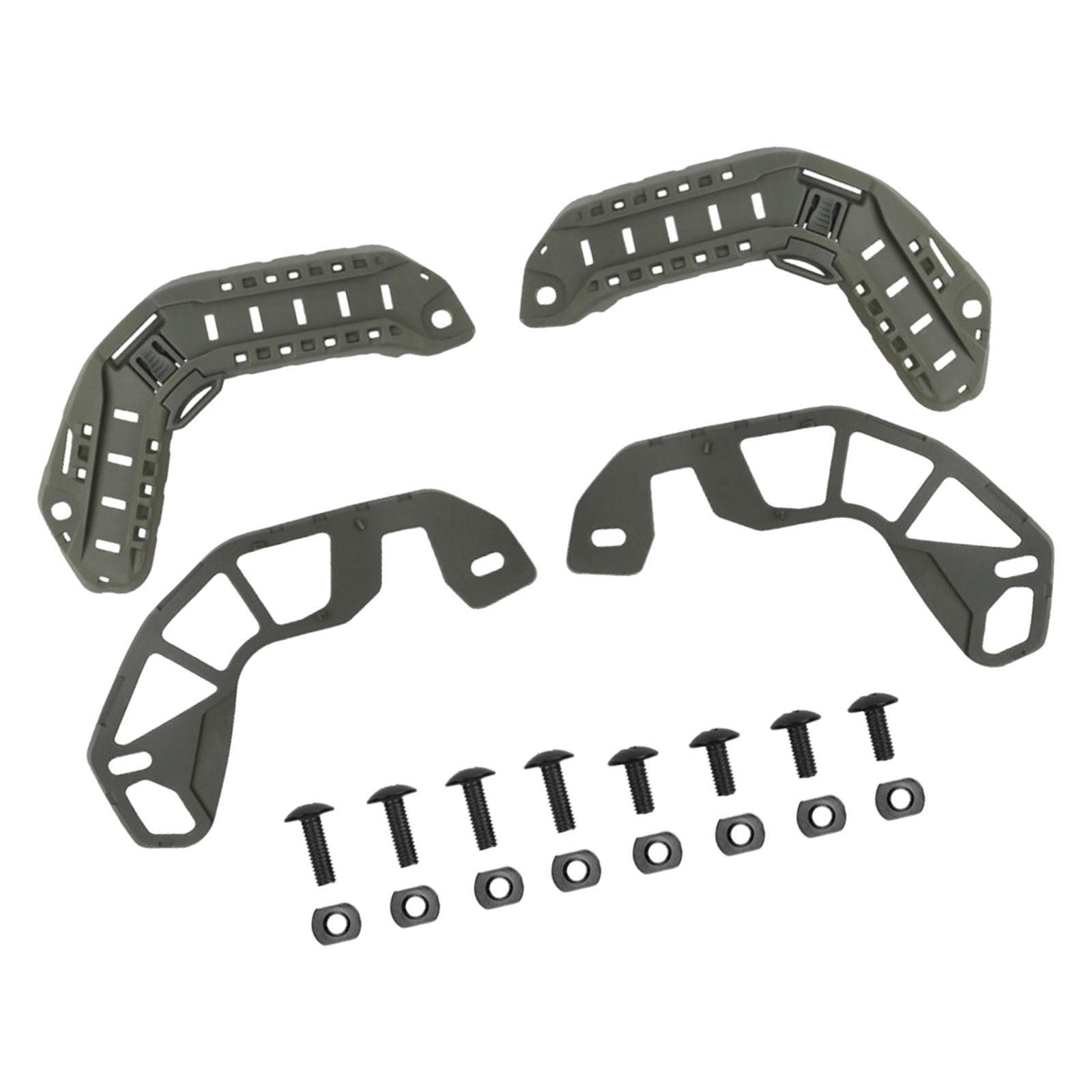 

Helmet Rails Nylon 1 Pair with Mounting Screws Helmet Accessories