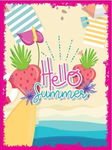 

Metal plaque vintage retro style Hello Summer Classic tin door signAluminum 20x30cm（7.8x11.8inch）