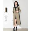 Women's Designer Color-block Trench Coat